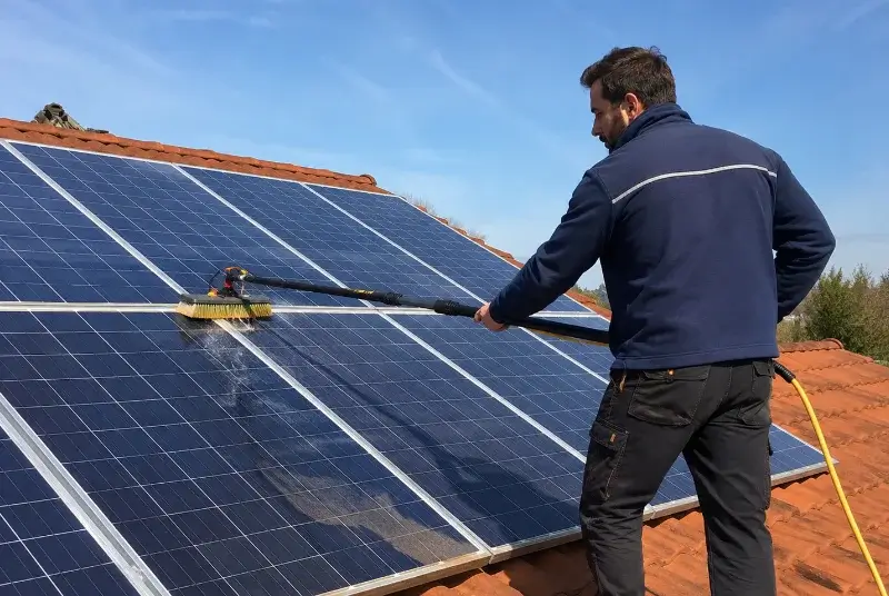 Nettoyage et entretien de panneaux solaires à Mollégès